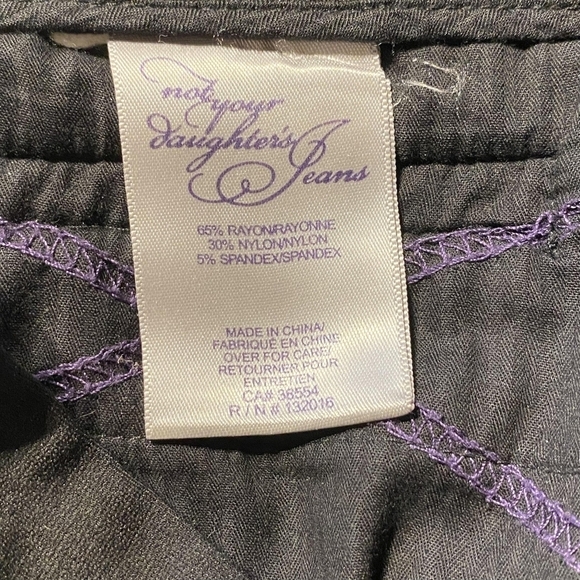 NYDJ Not Your Daughter's Jeans Ponte Knit Wide Leg Boot Cut Trouser Pants Size 4 - Picture 5 of 6